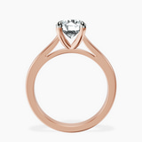 14kt Rose Gold Teagan Solitaire 2mm Lab Diamond Ring side right image one
