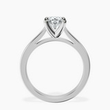 14kt White Gold Teagan Solitaire 2mm Lab Diamond Ring side right image one