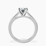 18kt White Gold Teagan Solitaire 2mm Lab Diamond Ring side right image one
