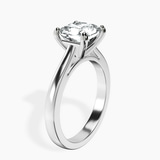 Platinum Teagan Solitaire 2mm Lab Diamond Ring standing product image one