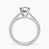 14kt White Gold Teagan Solitaire 2mm Lab Diamond Ring side right image one