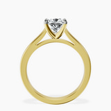 18ct Yellow Gold Teagan Solitaire 2mm Lab Diamond Ring side right image one