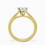 18kt Yellow Gold Teagan Solitaire 2mm Lab Diamond Ring side right image one