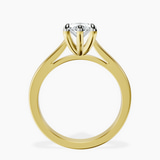 14kt Yellow Gold Teagan Solitaire 2mm Lab Diamond Ring side right image one
