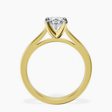 10kt Yellow Gold Teagan Solitaire 2mm Lab Diamond Ring side right image one