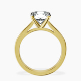 10kt Yellow Gold Teagan Solitaire 2mm Lab Diamond Ring side right image one