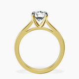 18ct Yellow Gold Teagan Solitaire 2mm Lab Diamond Ring side right image one