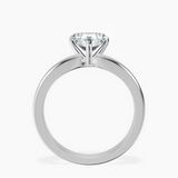 10kt White Gold Arielle Solitaire Lab Diamond Ring side right image one