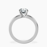 10kt White Gold Arielle Solitaire Lab Diamond Ring side right image one