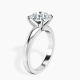 10kt White Gold Arielle Solitaire Lab Diamond Ring standing product image one
