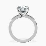 10kt White Gold Arielle Solitaire Lab Diamond Ring side right image one
