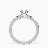 10kt White Gold Arielle Solitaire Lab Diamond Ring side right image one