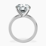 10kt White Gold Arielle Solitaire Lab Diamond Ring side right image one
