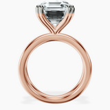 10kt Rose Gold Stella Criss Cross Solitaire Lab Diamond Ring side right image one