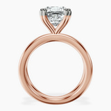 14kt Rose Gold Stella Criss Cross Solitaire Lab Diamond Ring side right image one