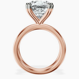 14kt Rose Gold Stella Criss Cross Solitaire Lab Diamond Ring side right image one