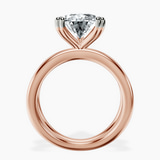 14kt Rose Gold Stella Criss Cross Solitaire Lab Diamond Ring side right image one