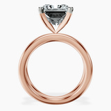 10kt Rose Gold Stella Criss Cross Solitaire Lab Diamond Ring side right image one