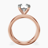 10kt Rose Gold Stella Criss Cross Solitaire Lab Diamond Ring side right image one