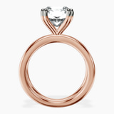 18kt Rose Gold Stella Criss Cross Solitaire Lab Diamond Ring side right image one