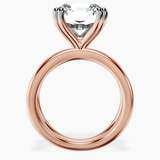 18kt Rose Gold Stella Criss Cross Solitaire Lab Diamond Ring side right image one