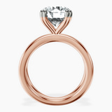10kt Rose Gold Stella Criss Cross Solitaire Lab Diamond Ring side right image one