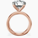 14kt Rose Gold Stella Criss Cross Solitaire Lab Diamond Ring side right image one