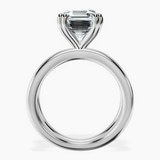 14kt White Gold Stella Criss Cross Solitaire Lab Diamond Ring side right image one