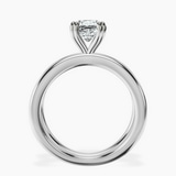 14kt White Gold Stella Criss Cross Solitaire Lab Diamond Ring side right image one