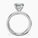 14kt White Gold Stella Criss Cross Solitaire Lab Diamond Ring side right image one