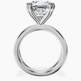 14kt White Gold Stella Criss Cross Solitaire Lab Diamond Ring side right image one