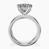 14kt White Gold Stella Criss Cross Solitaire Lab Diamond Ring side right image one