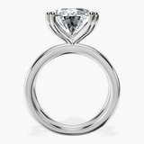 14kt White Gold Stella Criss Cross Solitaire Lab Diamond Ring side right image one