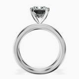 14kt White Gold Stella Criss Cross Solitaire Lab Diamond Ring side right image one