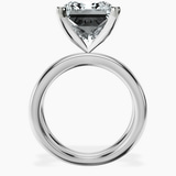 14kt White Gold Stella Criss Cross Solitaire Lab Diamond Ring side right image one