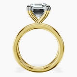 10kt Yellow Gold Stella Criss Cross Solitaire Lab Diamond Ring side right image one