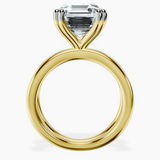 10kt Yellow Gold Stella Criss Cross Solitaire Lab Diamond Ring side right image one
