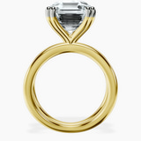 10kt Yellow Gold Stella Criss Cross Solitaire Lab Diamond Ring side right image one