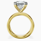 14kt Yellow Gold Stella Criss Cross Solitaire Lab Diamond Ring side right image one