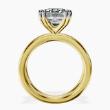 14kt Yellow Gold Stella Criss Cross Solitaire Lab Diamond Ring side right image one