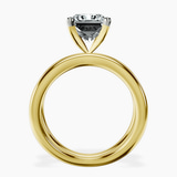10kt Yellow Gold Stella Criss Cross Solitaire Lab Diamond Ring side right image one