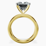 10kt Yellow Gold Stella Criss Cross Solitaire Lab Diamond Ring side right image one