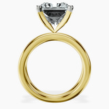 14kt Yellow Gold Stella Criss Cross Solitaire Lab Diamond Ring side right image one