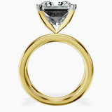 10kt Yellow Gold Stella Criss Cross Solitaire Lab Diamond Ring side right image one
