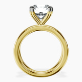 10kt Yellow Gold Stella Criss Cross Solitaire Lab Diamond Ring side right image one