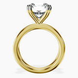 10kt Yellow Gold Stella Criss Cross Solitaire Lab Diamond Ring side right image one