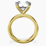 10kt Yellow Gold Stella Criss Cross Solitaire Lab Diamond Ring side right image one