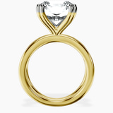 10kt Yellow Gold Stella Criss Cross Solitaire Lab Diamond Ring side right image one