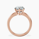 14kt Rose Gold Eva Six Prong Knife Edge Lab Diamond Ring side right image one