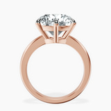 14kt Rose Gold Eva Six Prong Knife Edge Lab Diamond Ring side right image one